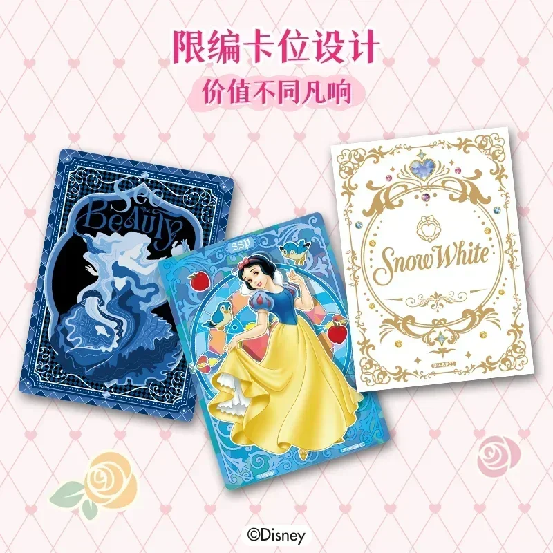 Genuine Disney Princess Card Magic Fairy Tale Series Card cenerentola biancaneve Cartoon Character Collection Card Toy Gift