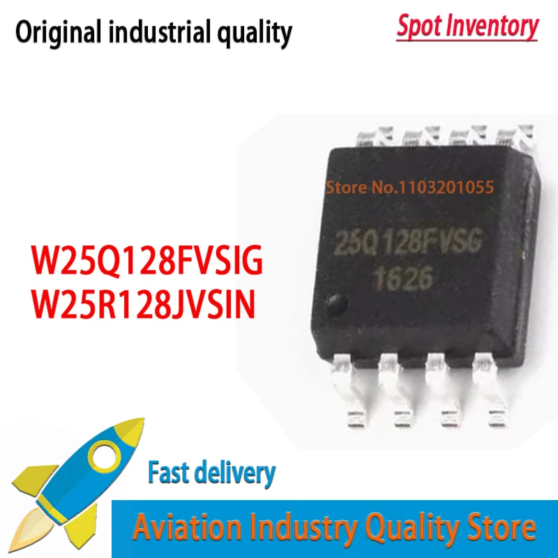 1/10Pcs W25Q128FVSI…
