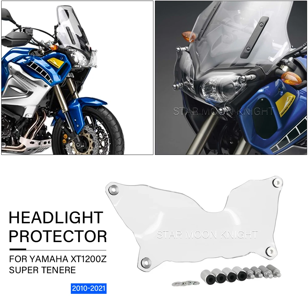 

Motorcycle Acrylic Headlight Protector Guard For YAMAHA XT 1200 Z XT1200Z Super Tenere 2010 - Headlight Cover Protective Guard