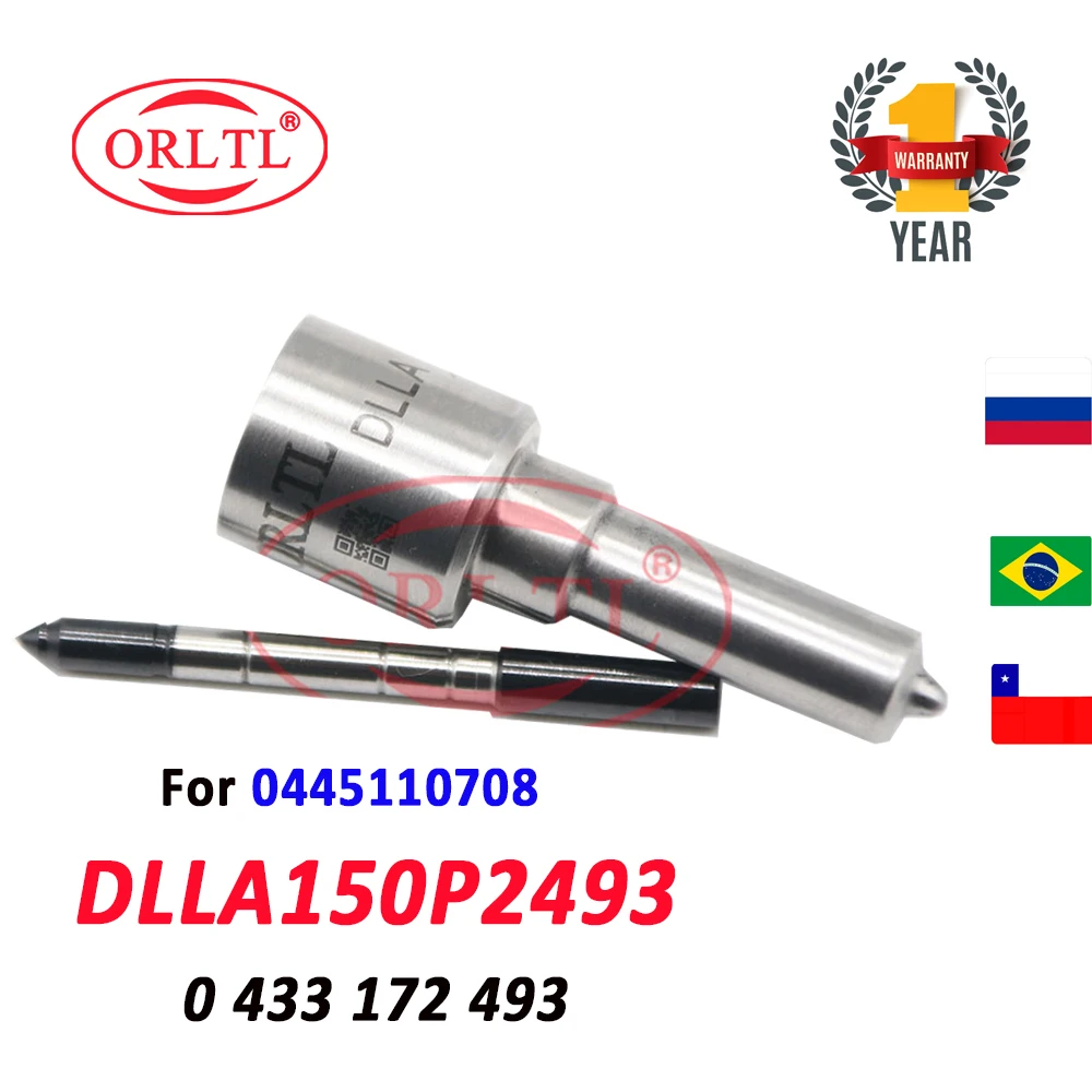 

ORLTL NEW DLLA150P2493 Diesel Injector Nozzle 0433172493 Fuel Injector DLLA 150 P 2493 For Bosch 0445110708 0 433 172 493