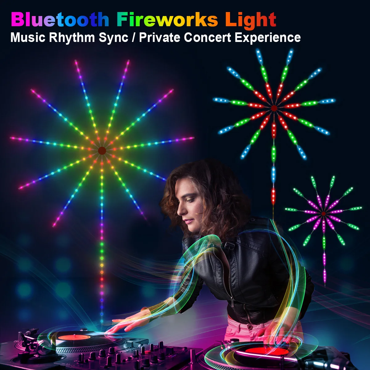 

RGB Firework LED Strip Light USB Bluetooth App/Remote Control WS2812B Addressable Music Sync Light for Room Decor LED Firework