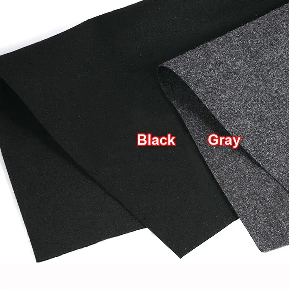 Automotive Interior Black Grey Speaker Box Carpet Felt Fabric Length 1/2M Sub Woofer Trunk Liner Width 0.5M Marine Floor