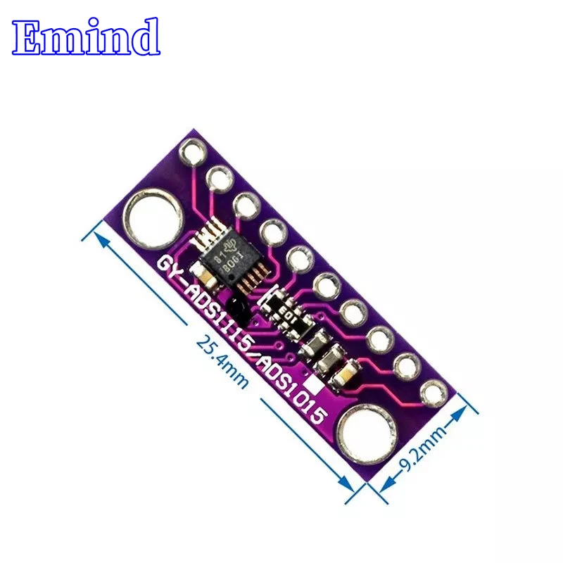 1/3/5/10/20Pcs Purple GY-ADS1015 Small 12-bit Precision Analog-to-Digital Converter ADC Development Board Module