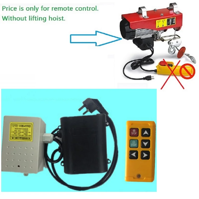 AC220V-240V 110V 1-phase wireless remote control for PA200-PA1200 series mini electric hoist household small crane winch
