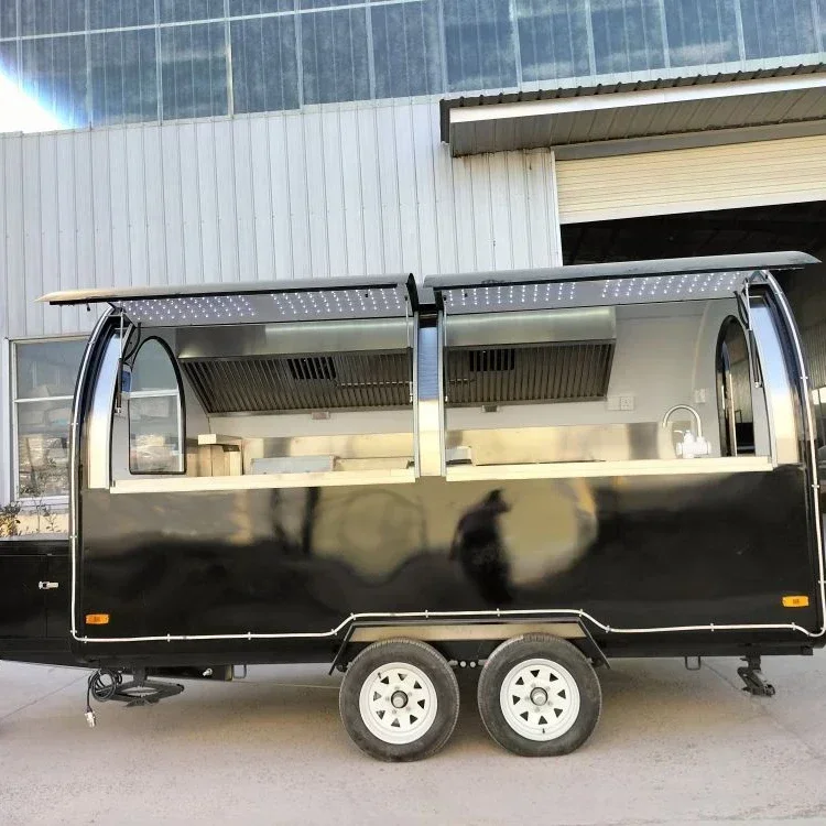 Customized Commercial Mobile Food Trucks Small Shopping Mall Catering Truck Shaved Ice Trailer Ice Cream Cart Food Truck
