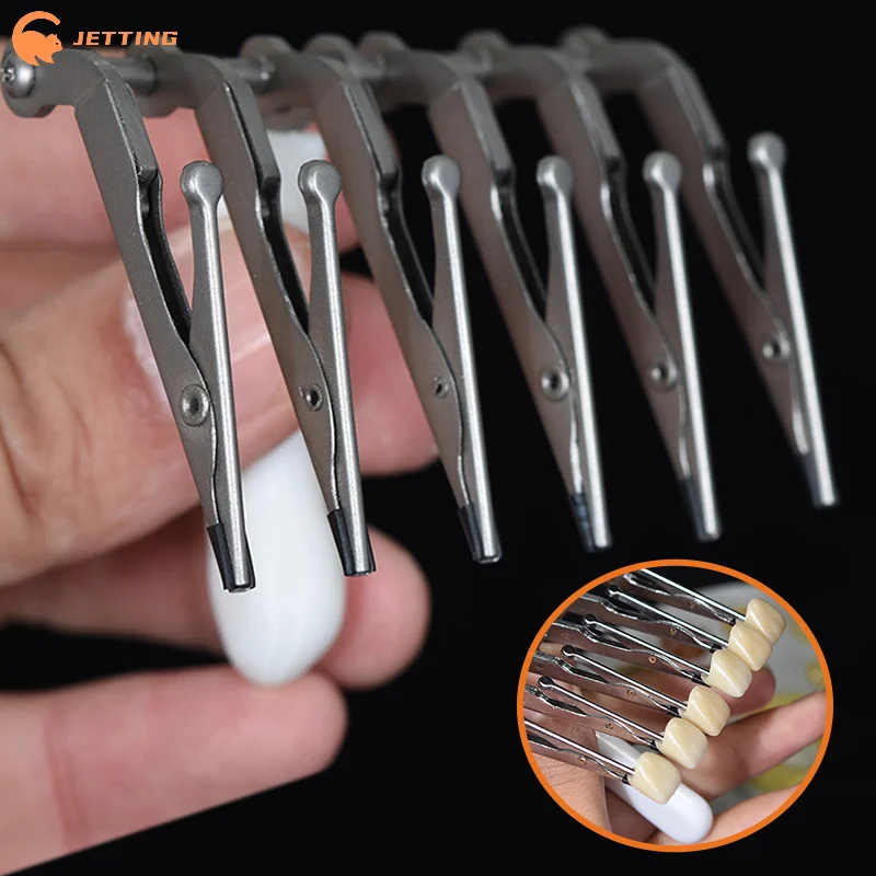 (New) 1Pcs Dental Ceramist Hex Clamps Six-tooth Clips For Glazing Porcelain Auxiliary Tool Dental Technician Laboratory