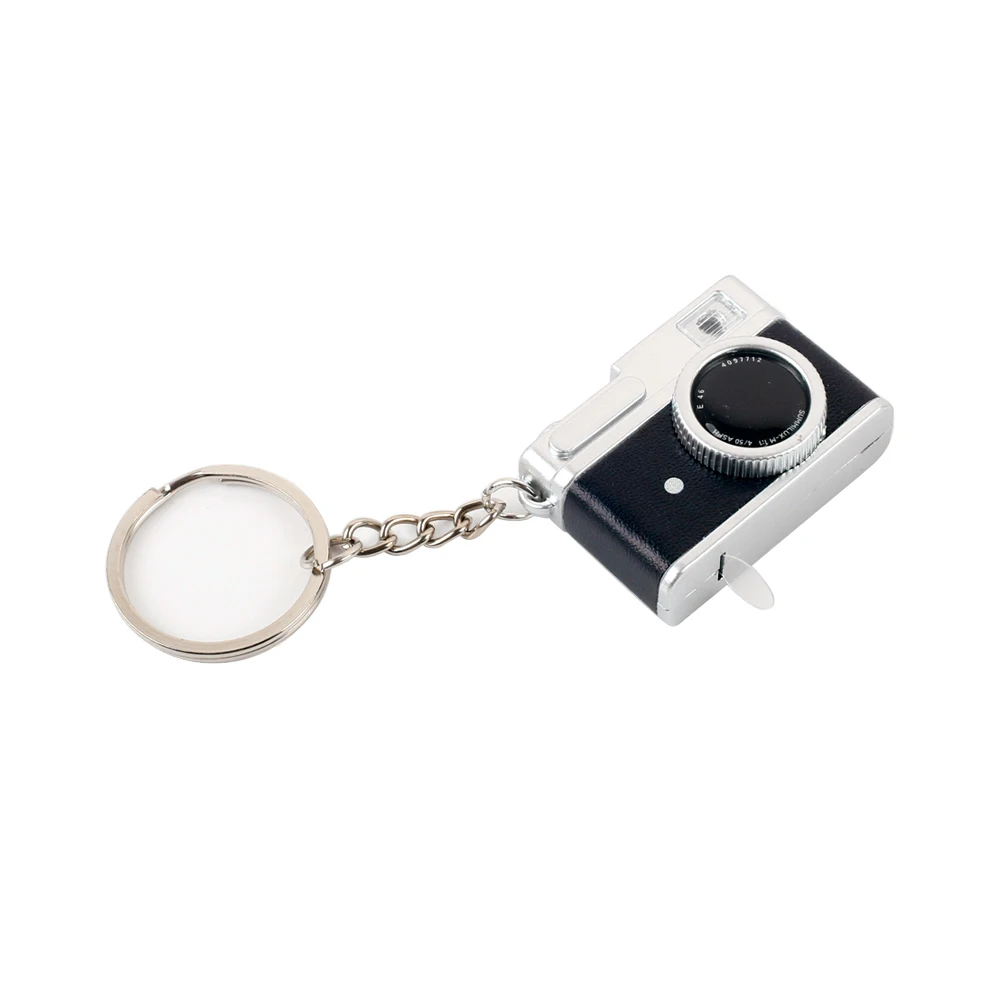 1pc Retro Camera Pendant Keychain with Sound and Light Charm Keyring for Men Bag Key Chain Holiday Gifts Children\'s Cartoon Toys