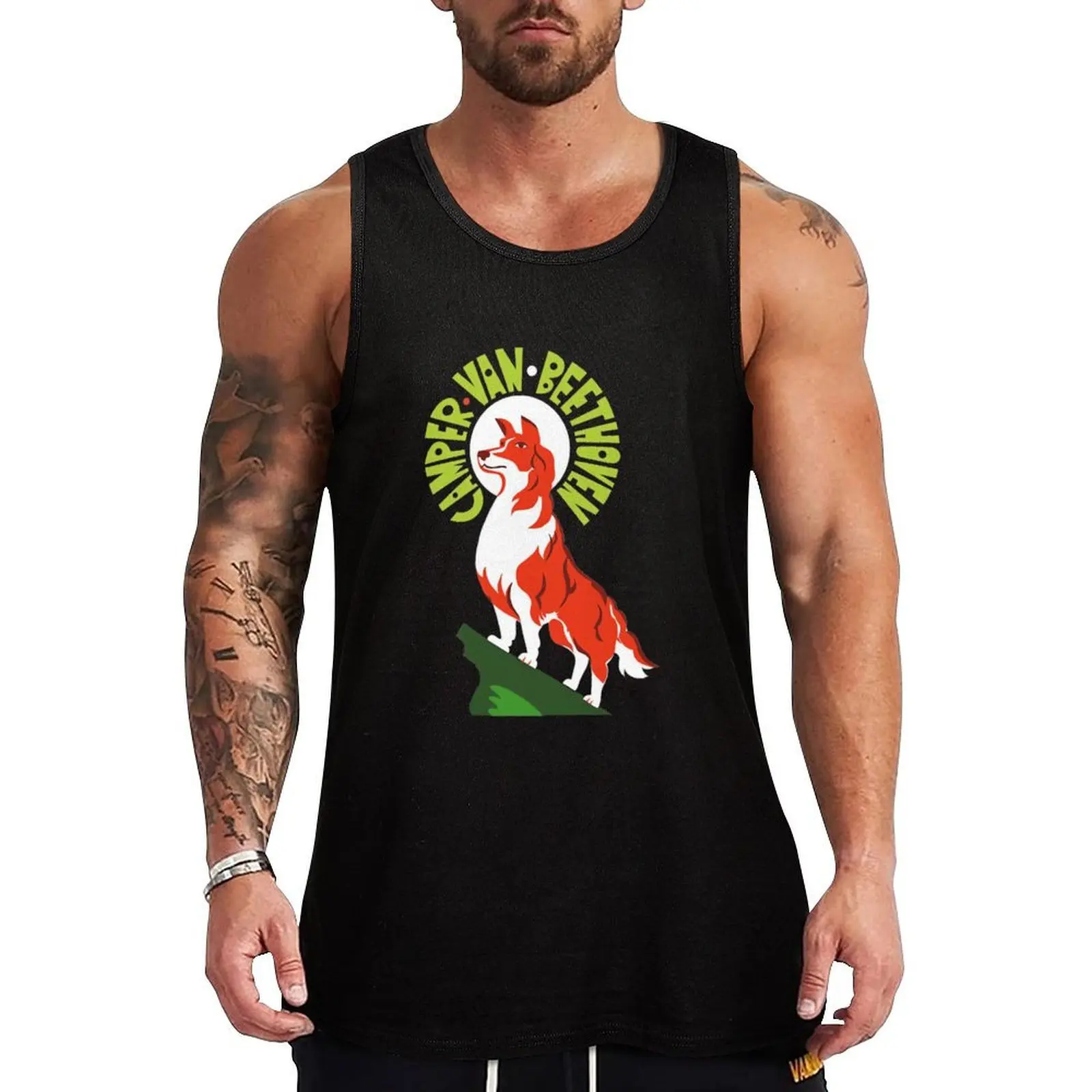 

Camper Van Beethoven Tank Top Bodybuilding clothing man sleeveless shirt man gym bodybuilding t-shirt Gym clothes