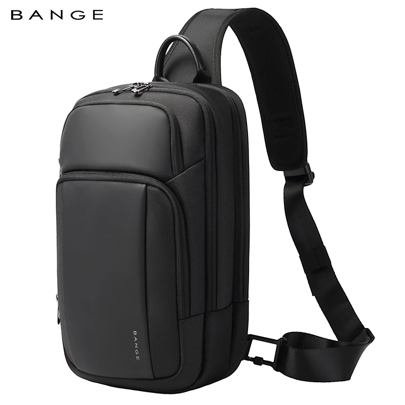 BANGE New Chest Bag Men's One Shoulder Crossbody Bag Large Capacity Outdoor Sport Leisure Shoulder Bag Sling Bag Pack for Male