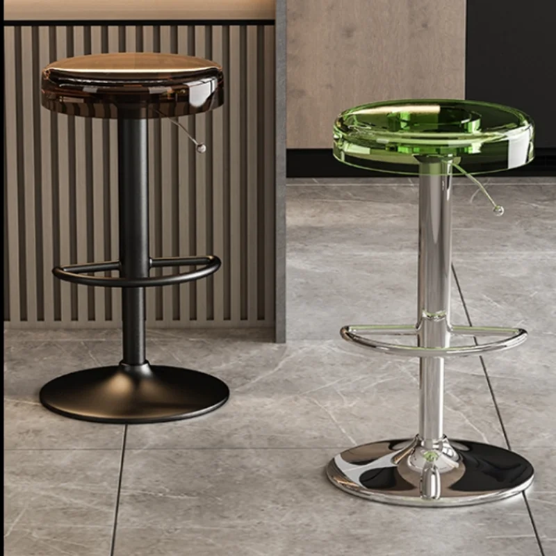 Discount Acrylic High Stool - For Kitchen Island Modern Cash Register Chair High-End Coffee Shop Bar Chair Offering Style and