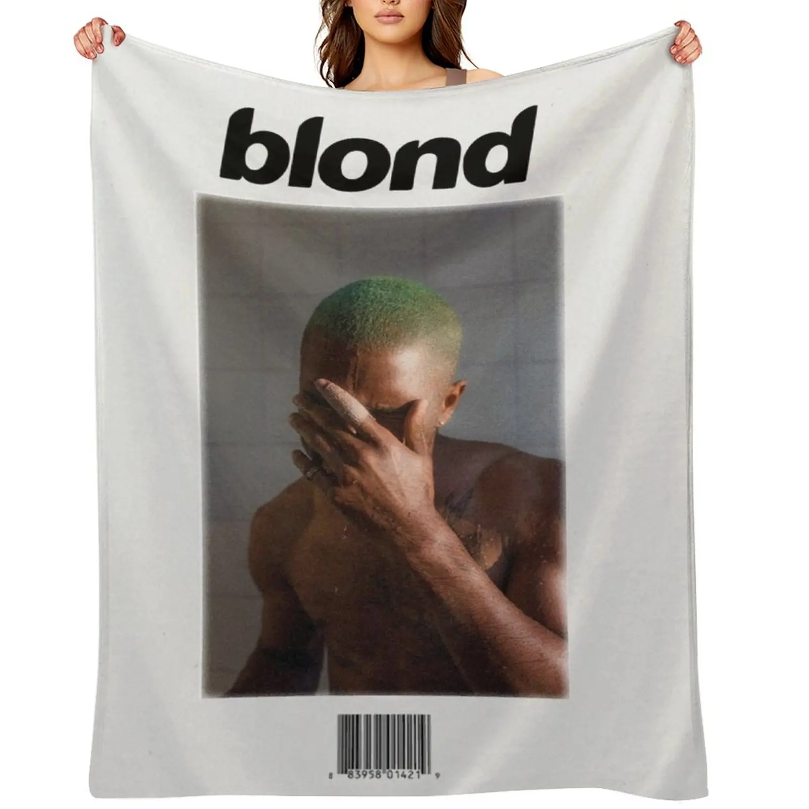 

Blond Frank Ocean Album Grainy Vintage Retro Throw Blanket Luxury St Designers Loose sofa bed Blankets