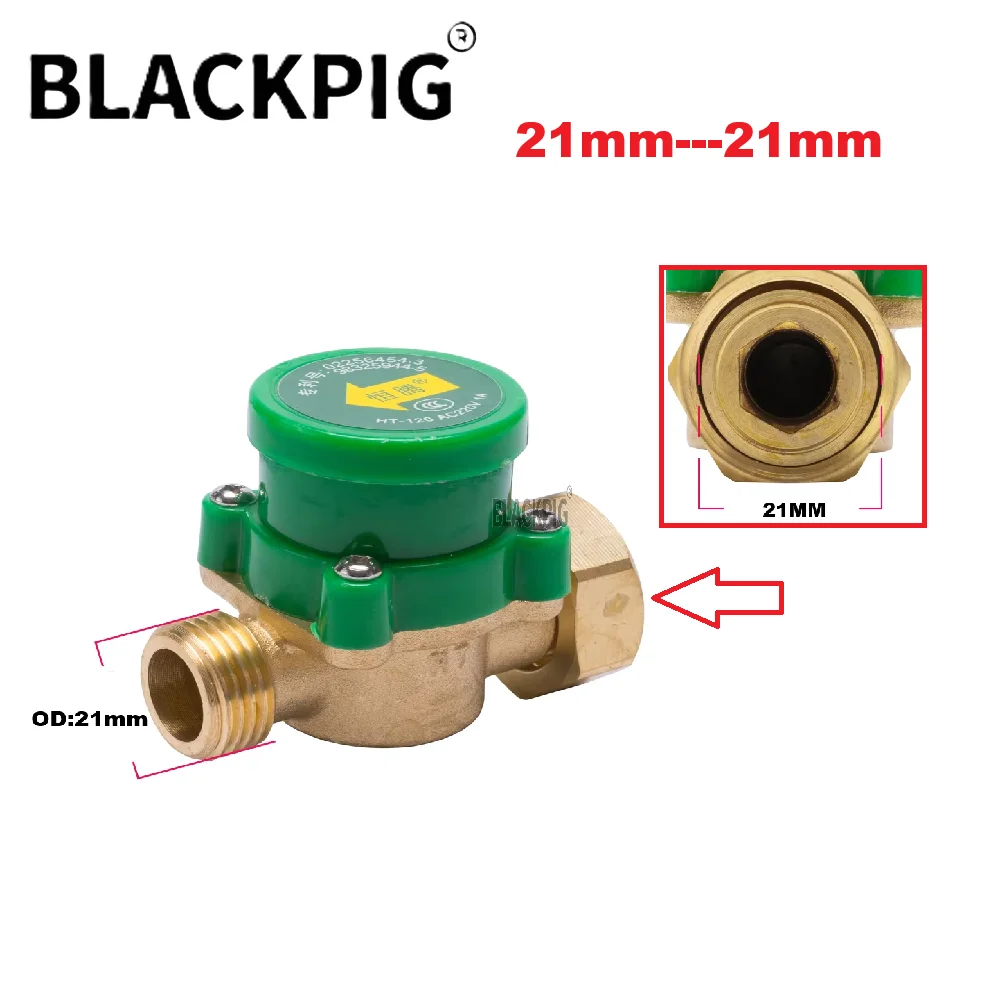 HT-120 AC220V Hot And Cold Water Automatic Water Flow Sensor switch Full Copper Electronic Pressure Booster Flow Switch 1.5A