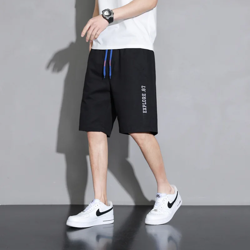 100% ピュアコットン夏のスポーツやカジュアルルーズウェアの男の子のための大きいサイズのショーツバミューダカーゴメンズショーツ男性ショートジムマン