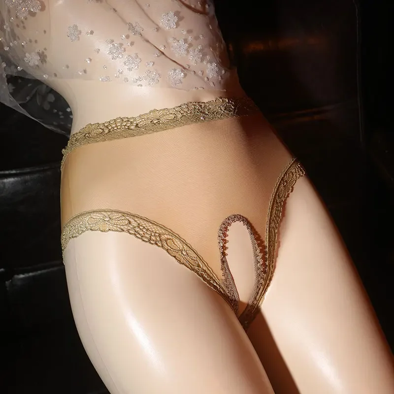 

Ультратонкие прозрачные кружевные трусики унисекс с бантом, женские трусы с открытой промежностью, нижнее белье, нижнее белье с вырезами, эротические стринги