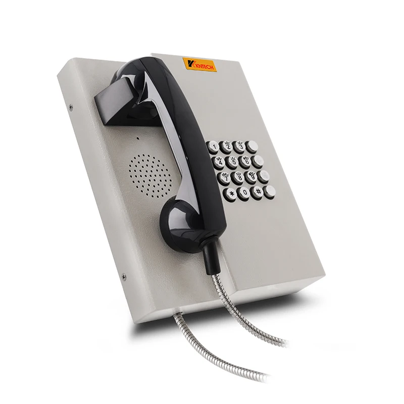 KNTECH Emergency Rugged Intercom Vandal Proof Telephone Wall Mounted Telephone Bank Telephone KNZD-31