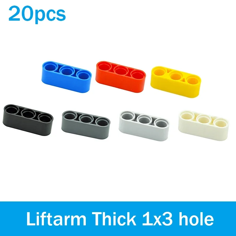 MOC Technical Car Parts Assembles Particles 32523 Liftarm Thick 1x3 hole Building Block DIY Bricks Educational Toys for Children