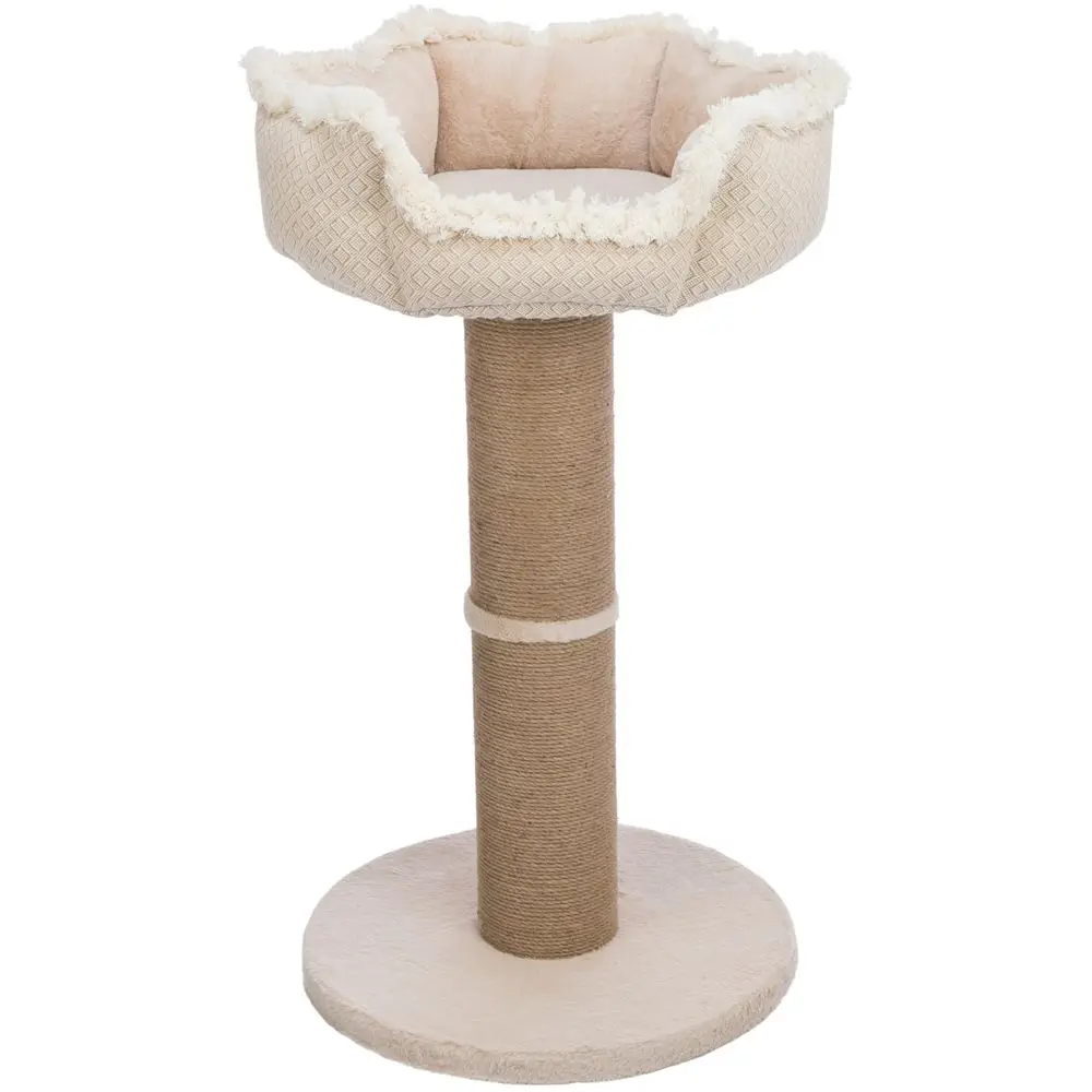 

Boho 38.2in Cat Tree, Indoor Cat Furniture with Thick Jute Scratching Post, Plush Platform with Removable Bed