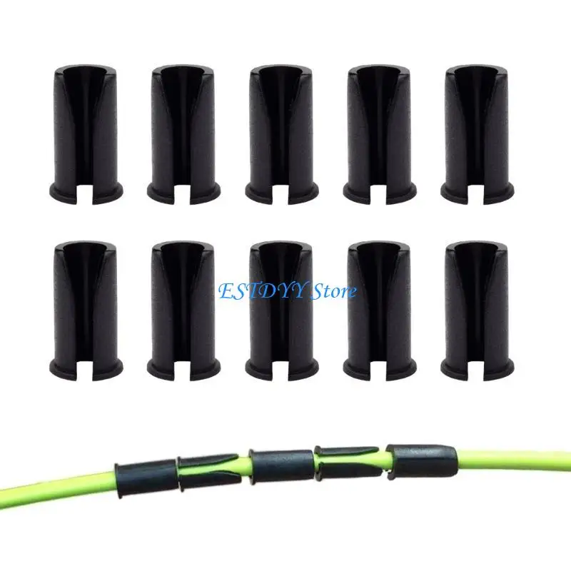 

G6DE 10 Pcs Bicycles Brake Cable Guides Clips Bike UClips Clamp Cycling Parts