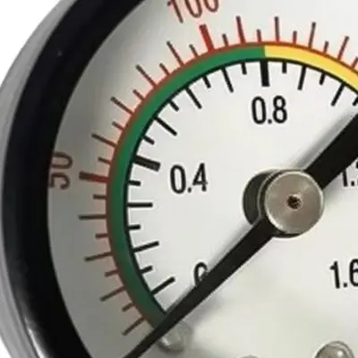 Radial Pressure Gauge 0-1.6MPa High Accuracy Iron Shell For Steam Water Oil Air System Industrial Meter