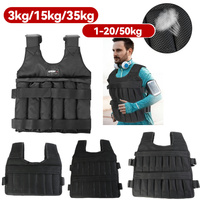 3/15/35kg Weighted Vest Adjustable Workout Equipment Weighted Vest Adjustable Weight Training Exercise Waistcoat
