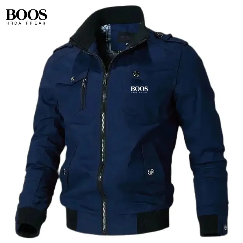 Autumn and Winter Exquisite Embroidery Pure Cotton Multifunctional Jacket Men's Coat New Baseball Jacket Men's Jacket M-5XL