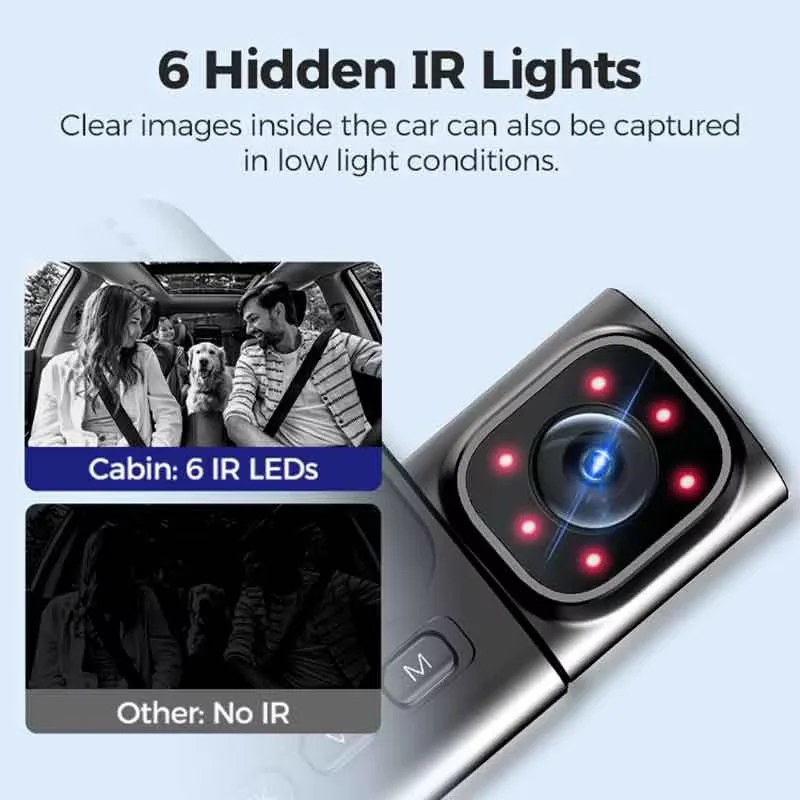 AZDOME S58 4G LTE Car Camera 3Channal Live Video GPS Tracking Wifi