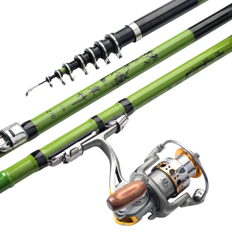 Fiberglass fishing rod, stone fishing rod 2.4 meters to 5.4 meters, ultra-light and ultra-hard sea rod, dual-purpose fishing rod