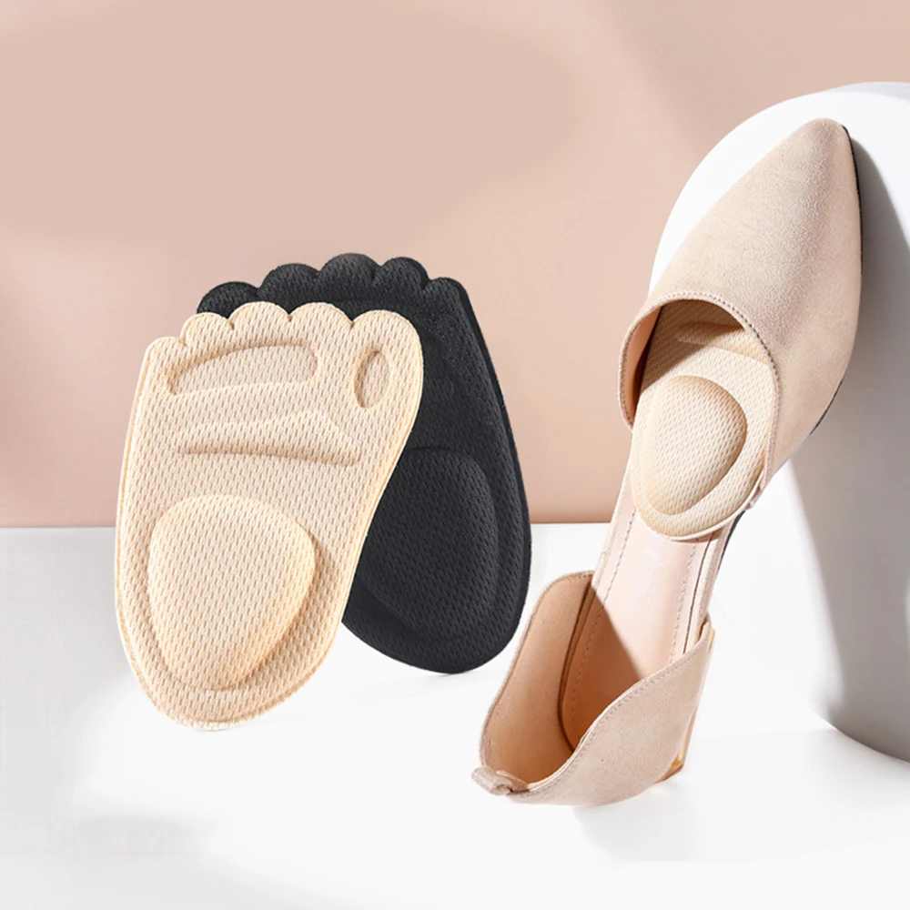 

2/4Pcs Women Half Insoles High Heels Pads Back Sticker Memory Foam Pain Relief Insoles Anti-slip Shoe Inserts Pad Heel Protector