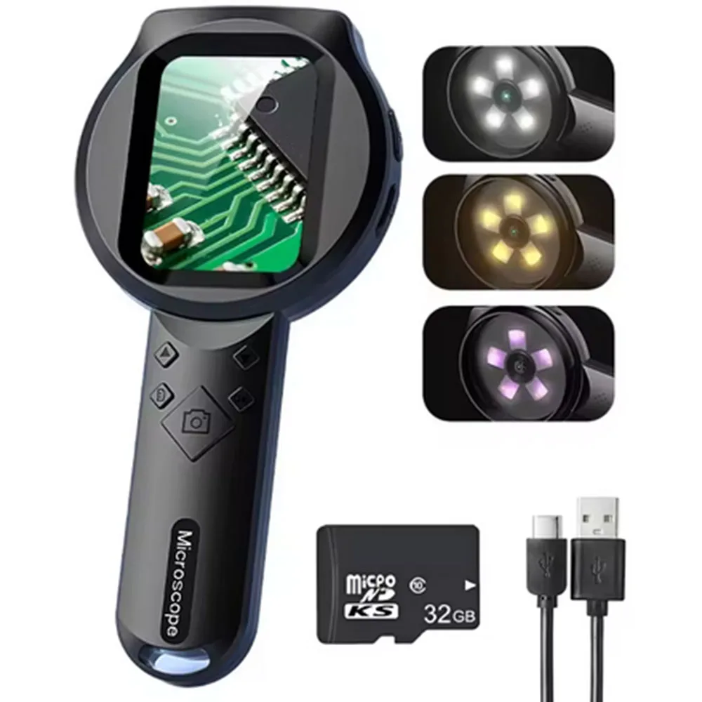 Portable Digital Electronic Magnifier Industrial Inspection Microscope PCB Repair CoinIdentificationKid Science Exploration Tool