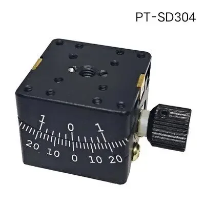 yy-New Style PT-SD304 Manual Goniometer Stage Dovetail Platform Precise Optical Sliding Table 25x25mm