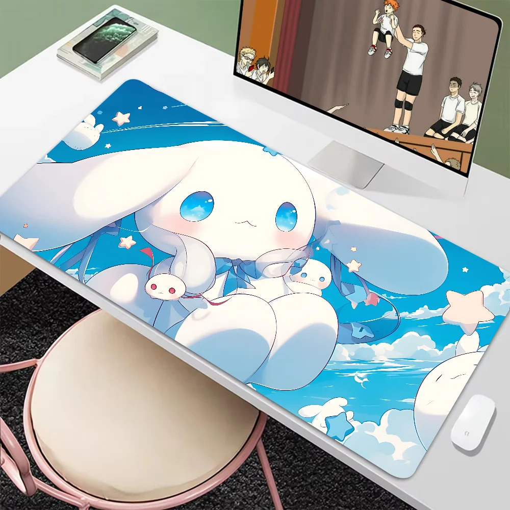 

Cartoon S-sanrio C-Cinnamoroll Mousepad New Arrivals Large Gaming Mousepad L XL XXL Gamer Mouse Pad Size For Keyboards Mat