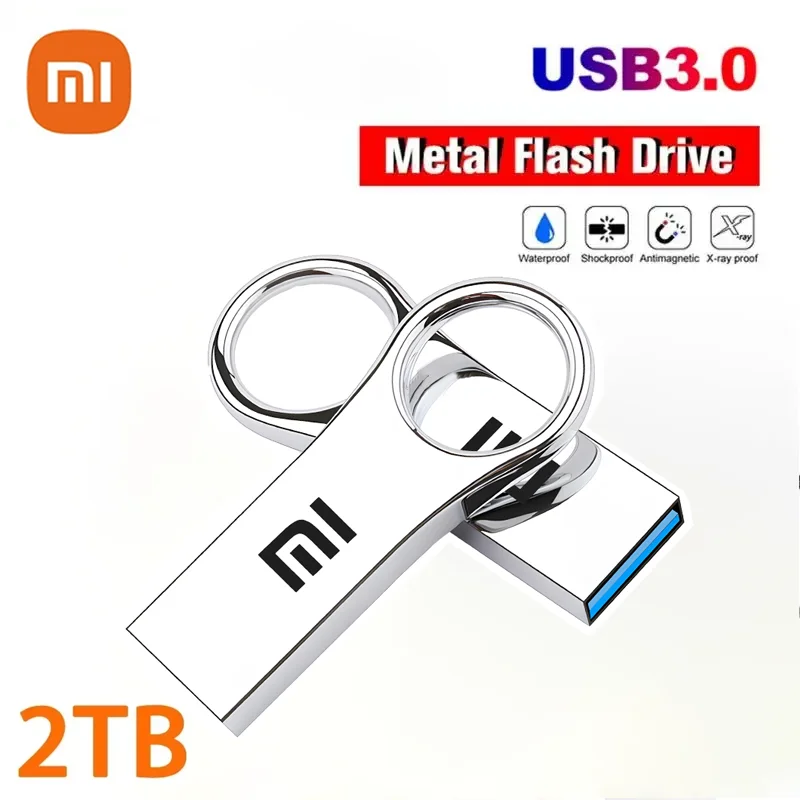 Xiaomi 2TB USB Flash Drive Usb 3.0 High Speed 512GB Type-C Interface Dual-Use For Mobile Phone Computer Metal Flash Memory Stick