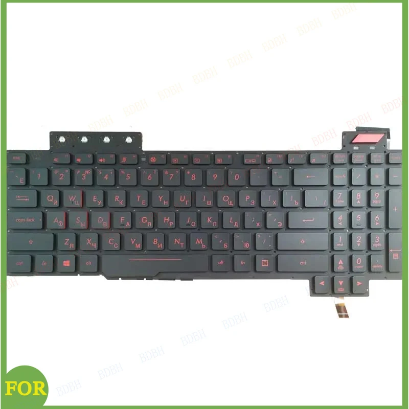 New Russian Backlit Keyboard for ASUS ROG FX503 FX503V FX503VM FX503VD FX63 FX63V FX63VD FX63VM ZX63V 90NR0GN1-R31US0 RU