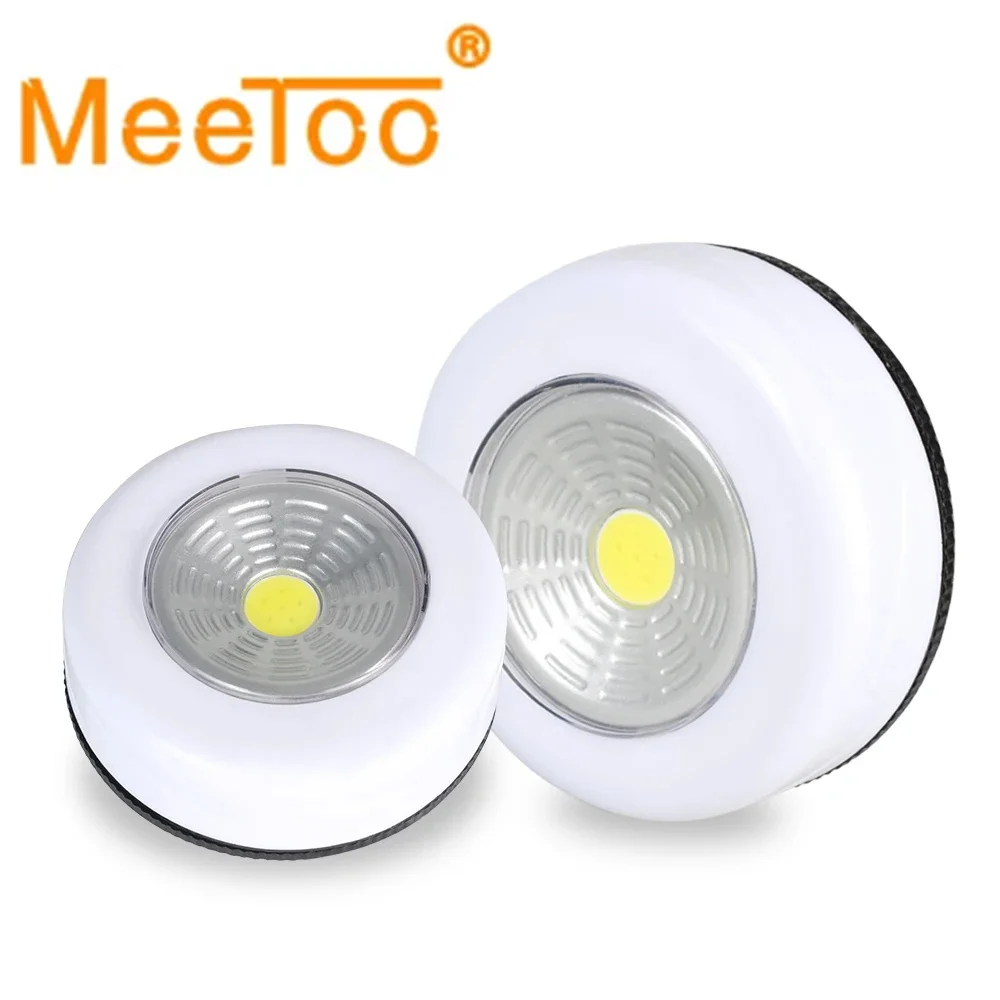 LED COB Touch Sensor Small Night Light LED Under Cabinet Light With Adhesive Sticker Wireless Wall Lamp Wardrobe Cupboard Lamp