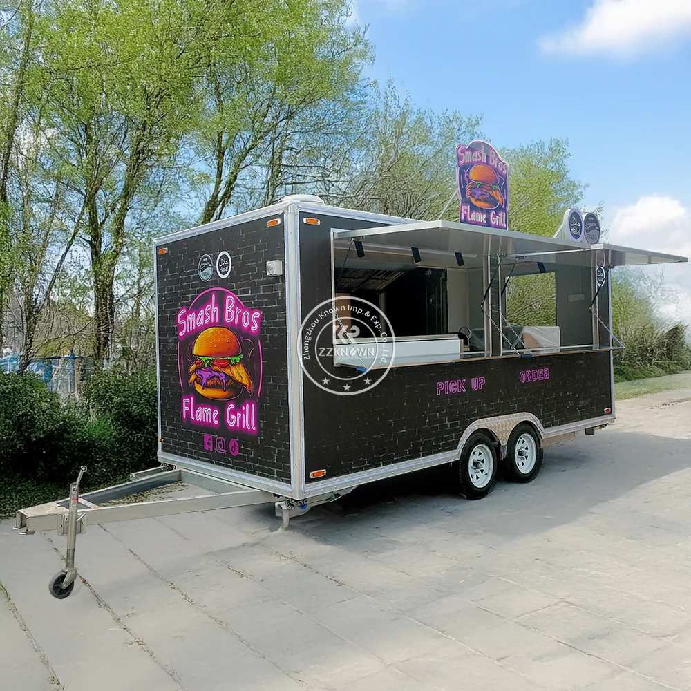 

Customized Burger Concession Food Trailer Mobile Modern Catering Pizza Trailer Fast Food Trailer Truck For Sale