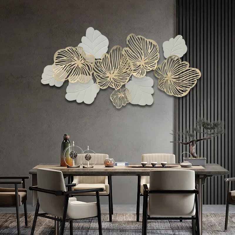 แปะก๊วย biloba ฟอร์จูนโคมไฟติดผนังตกแต่งห้องนั่งเล่นพื้นหลังโซฟาหรูหราการตกแต่งบ้านแขวนผนัง