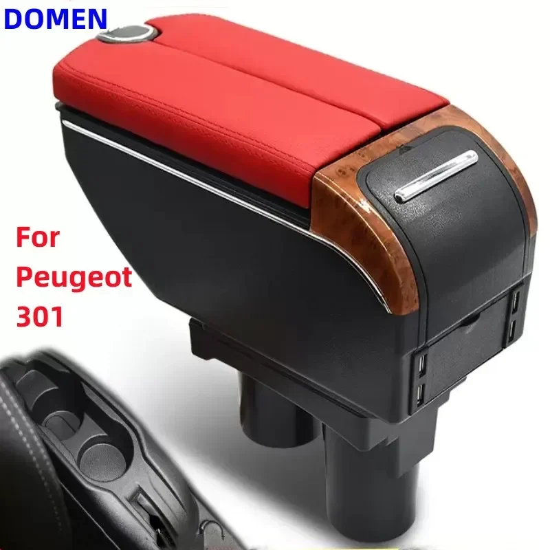 

New For Peugeot 301 Citroen c-elysee Double open armrest box original factory dedicated central armrest box modification parts