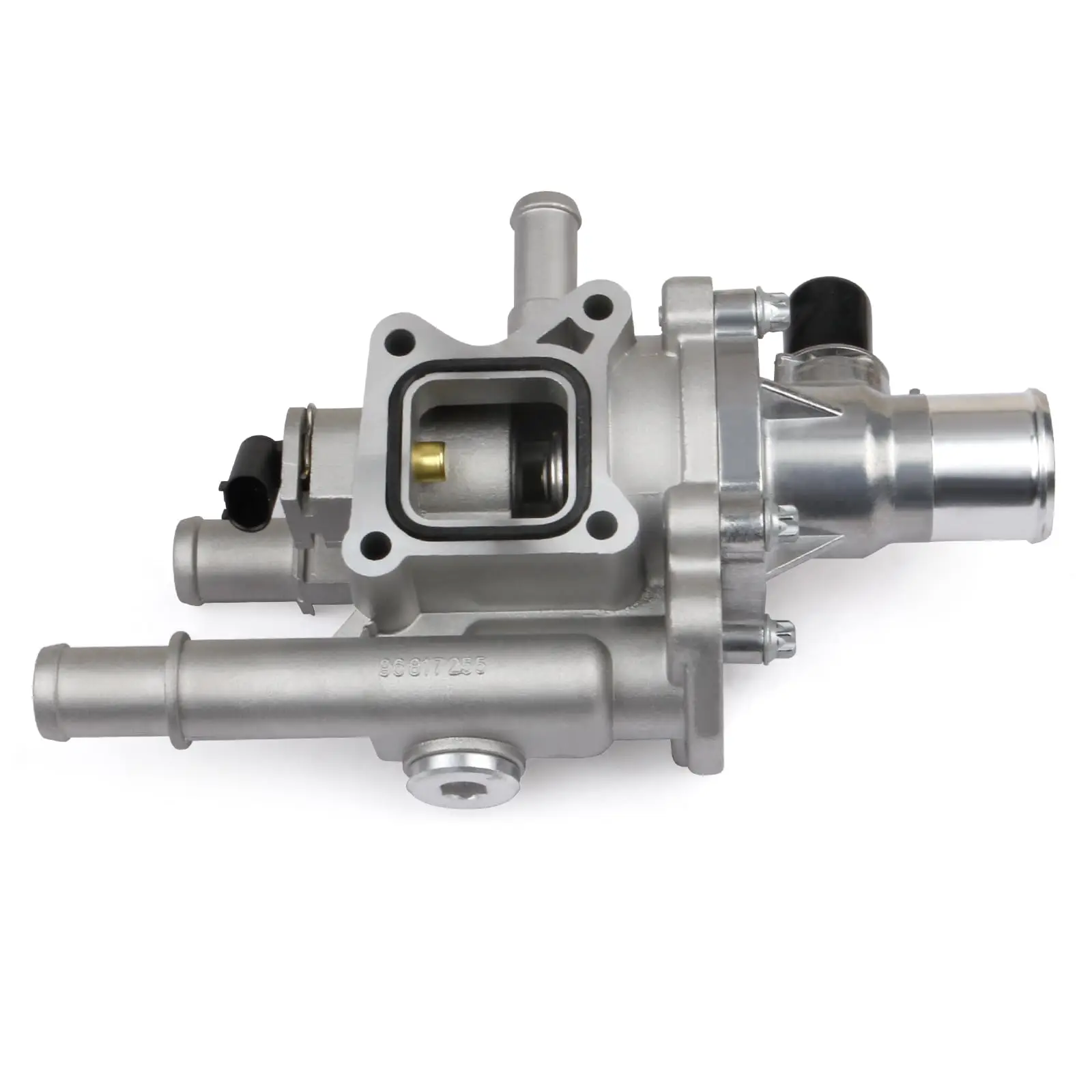 Aluminum Coolant Thermostat and Housing Assembly 25192228 55564890 55577284 55579951 96984103 for Chevy Cruze, Limited, Trax