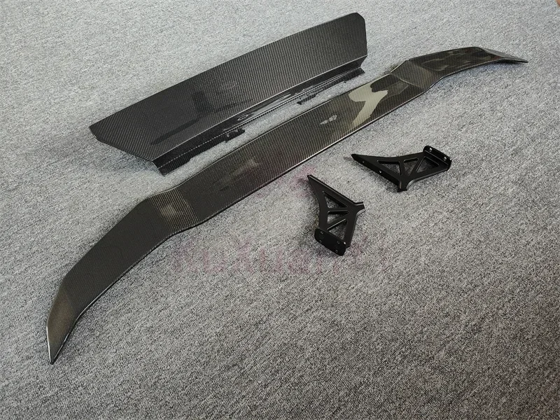 Dry carbon fiber luggage compartment lip spoiler fender kit for Lamborghini Huracan LP610 LP580 2014-2018 V style sedan