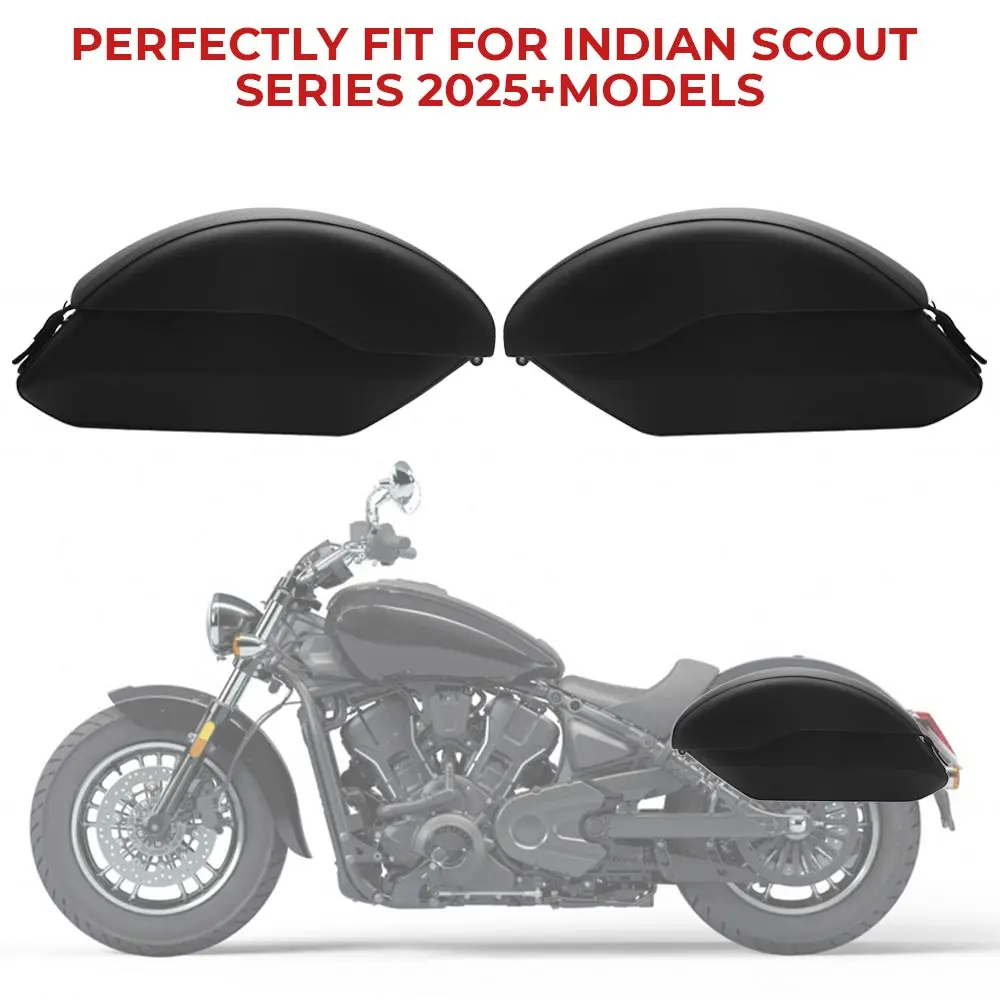 2x Large Hard Saddlebag Side Box Motorcycle For Indian Scout Bobber Classic Sixty Limited Super Sport Scout 101 2025-2026