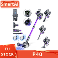 SmartAI P40 Cordless Vacuum Cleaner Powerful 33KPa Strong Suction Power 6 Layer Filtration 1.3L 6 in 1 Electric Broom for Floor