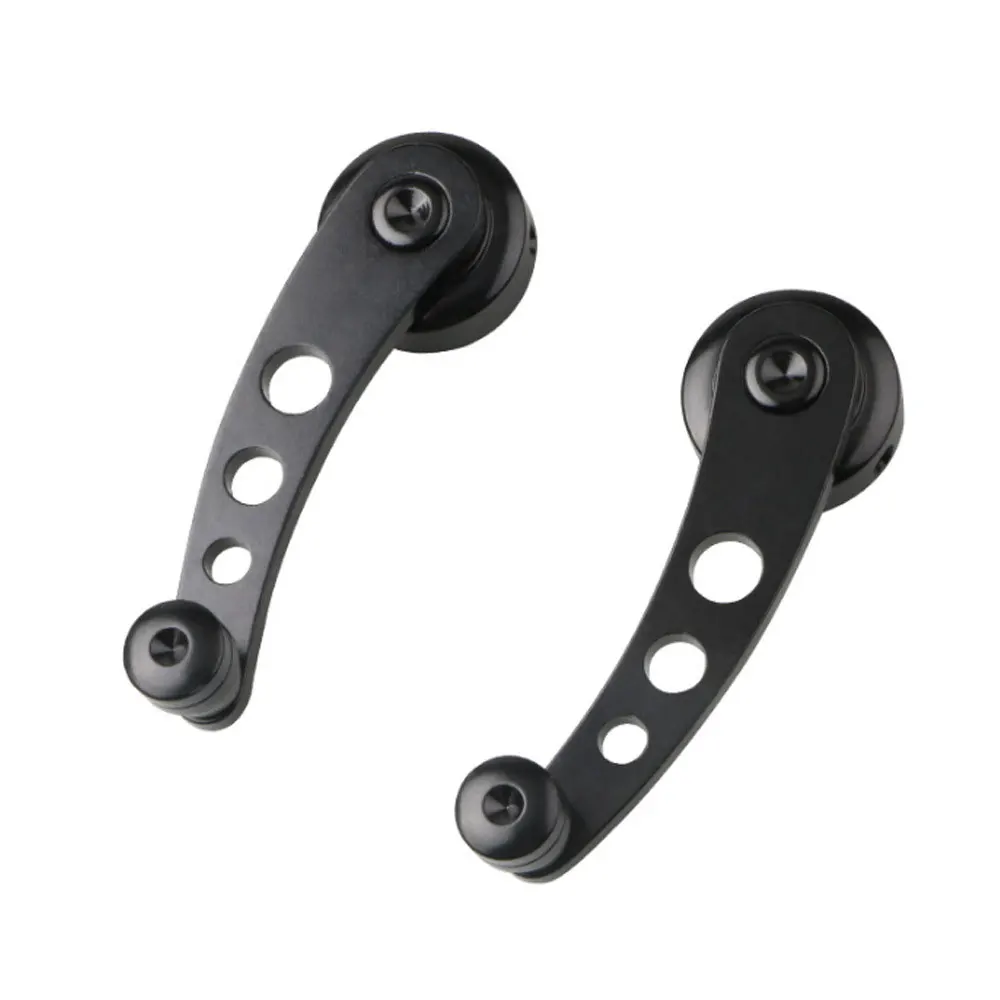 2Pcs Car Window Winder Handle Black Aluminum Alloy Manual Elevator Handles For VW Beetle 1968-1979 Heavy Duty Window Cranks