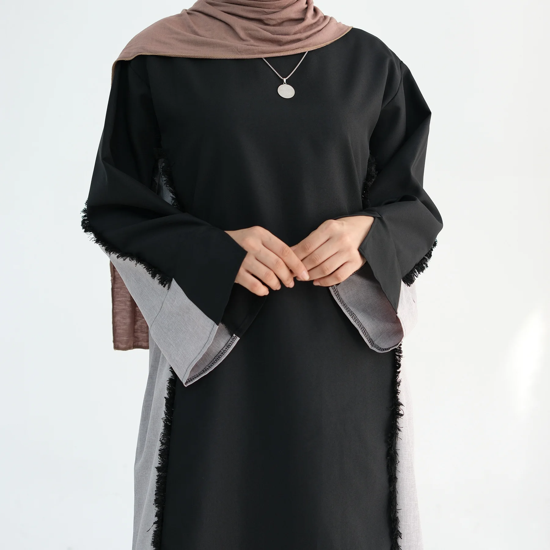 New Tassel Abayas for Women Muslim Eid Jalabiya Modest Dress Turkey Kaftan Dubai Party Robe Caftan Marocain Femme Islam Jalabiya