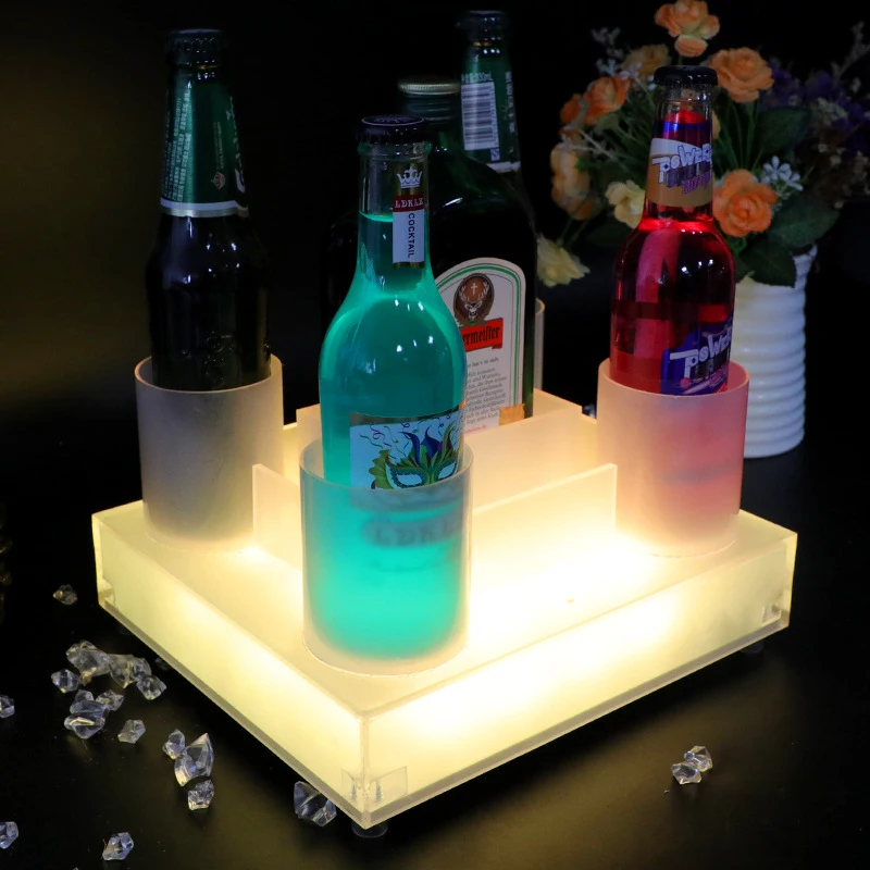 Expositor de vino Jägermeister con iluminación LED para bares, discotecas, KTV, expositor de licores creativo de acrílico