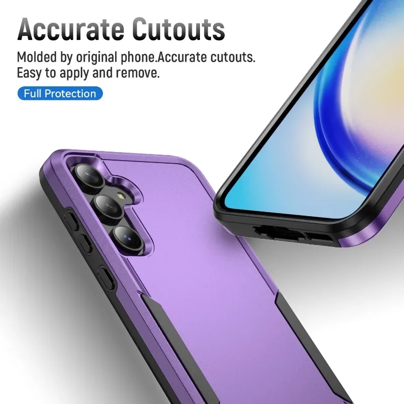 Luxury Armor Shockproof Mobile Phone Case for Samsung  A05S 14 54 35 32 52 72 12 13 33 53 73 Soft and Hard Double Protection