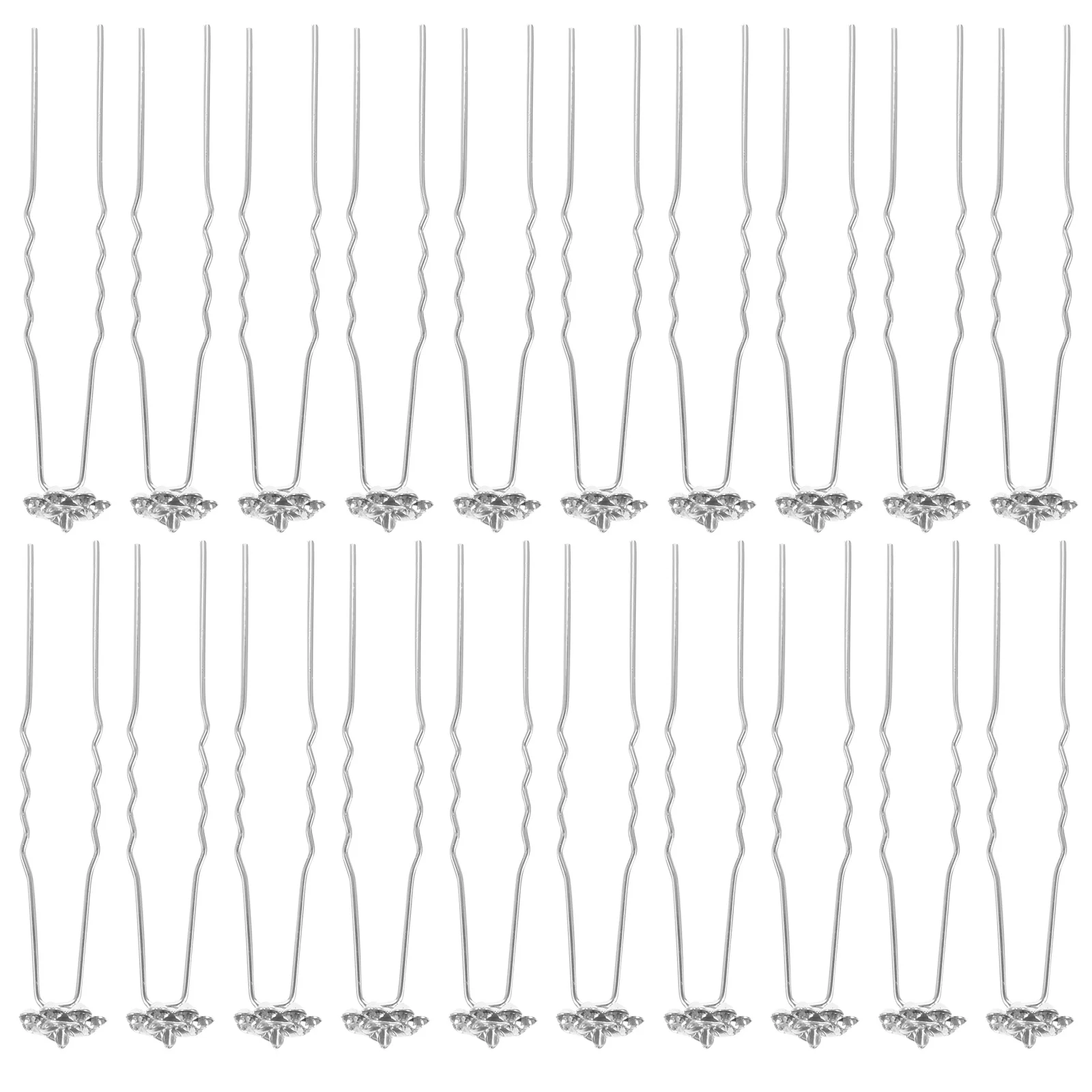 

20Pcs Bride Rose Hairpins Wedding Accessories Rhinestone Hair Clips Bridal Hair Jewelry Elegant Design Wedding Headpiece