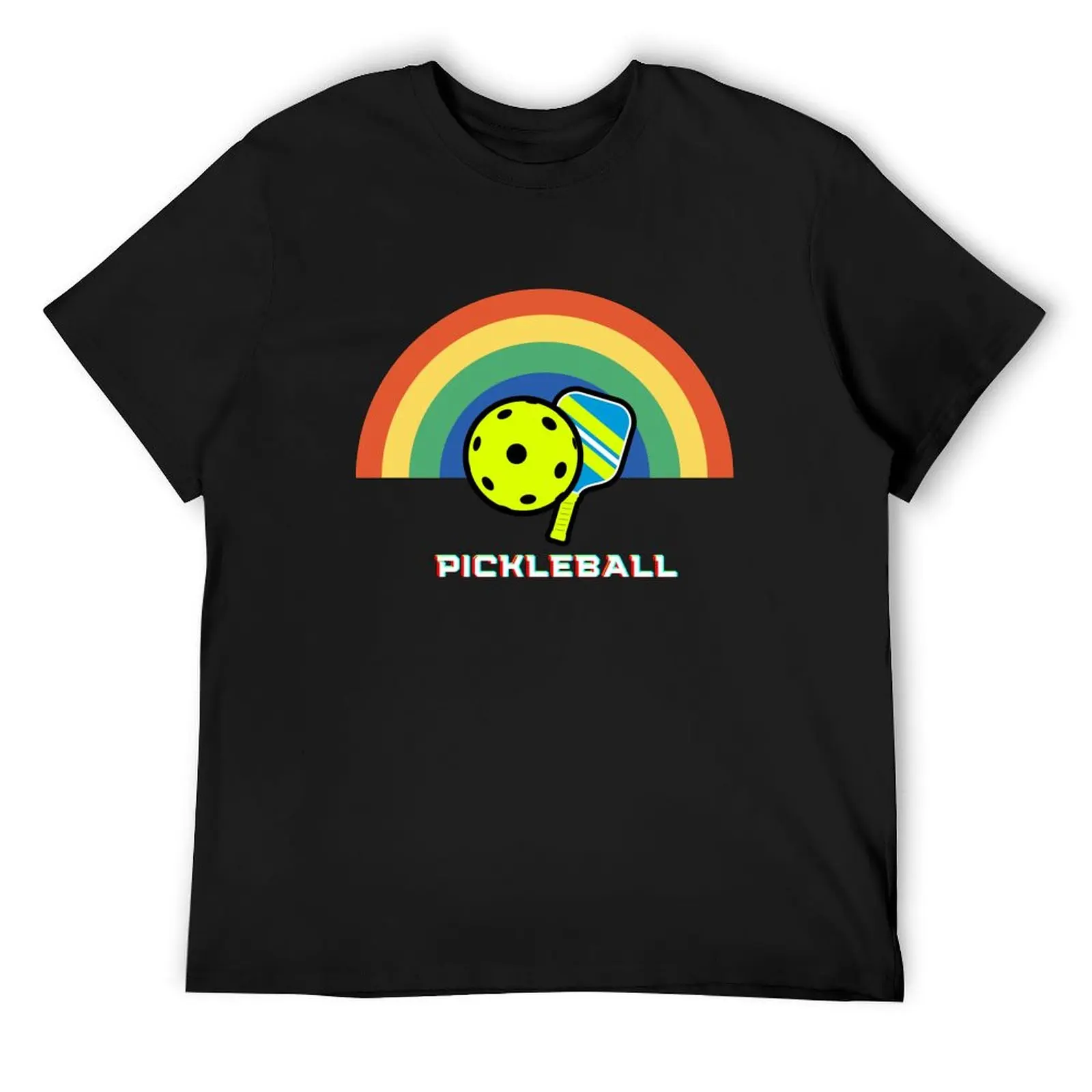 

pickleballand rainbow T-Shirt boys animal print anime Anime t-shirt mens designer t shirt