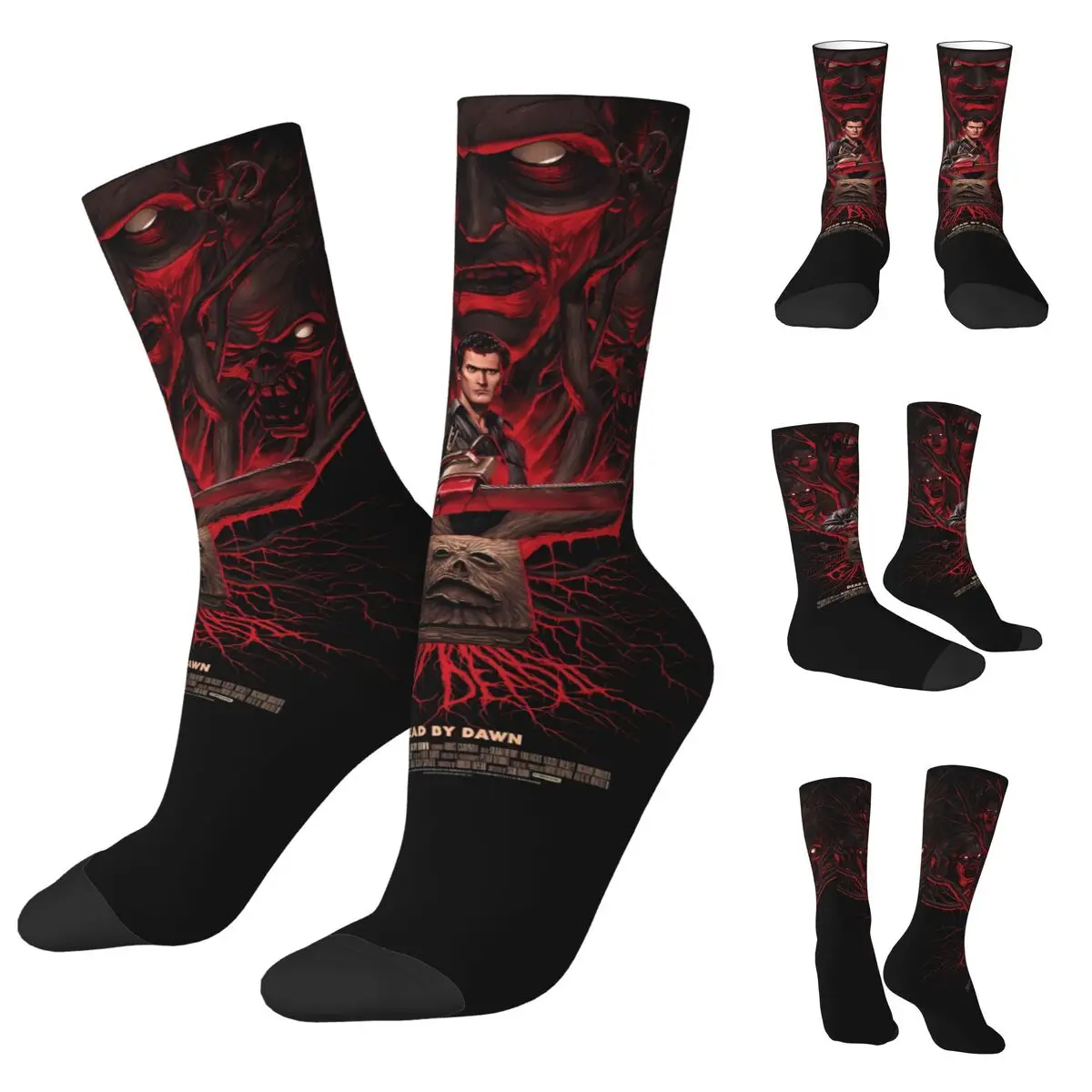 Running Halloween The Evil Dead Interesting Four Seasons 3D printing cosy Unisex Socks