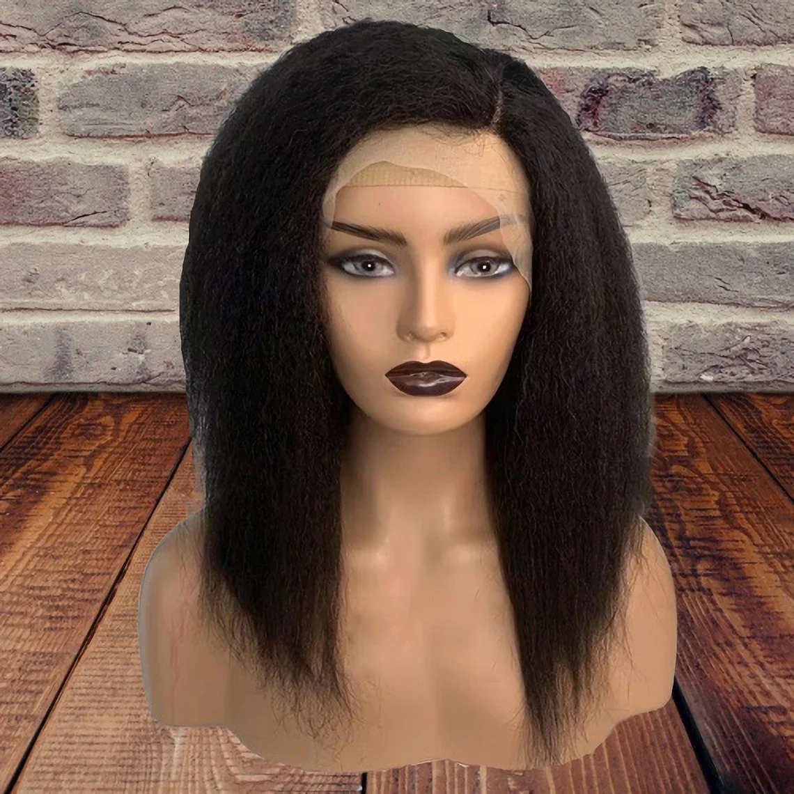 

Черный яки, короткий боб, 16-дюймовый парик для женщин, предварительно сорванный, странный, прямой, 13x4, кружевной передний, синтетический бесклеевой, повседневный парик с волосами ребенка