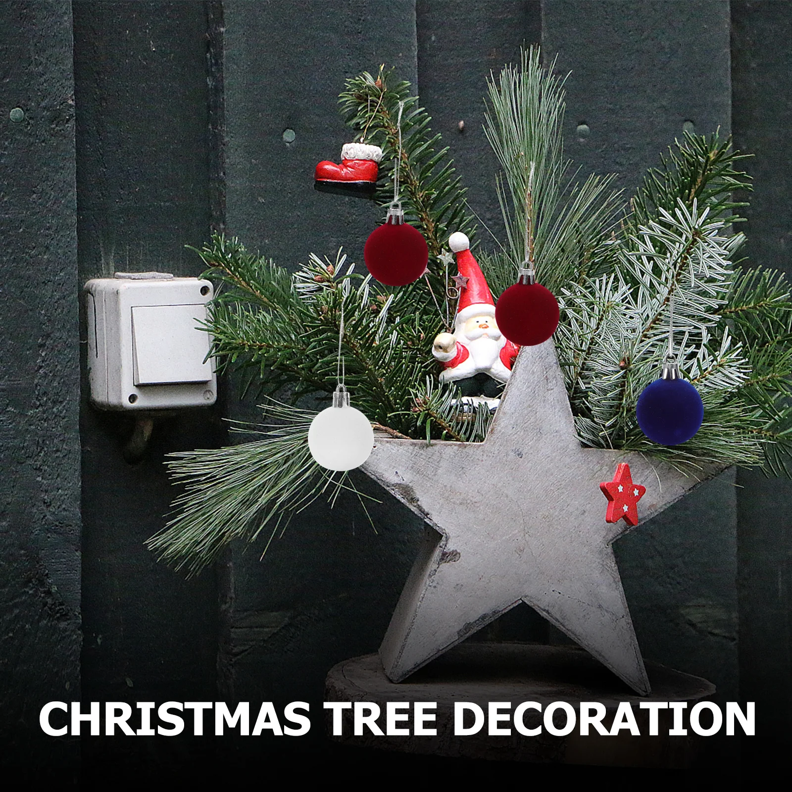 

24Pcs Independence Day Hanging Ball Party Decorations Decorative Pendants Festival Supplies National Day Hanging Ornament Indoor